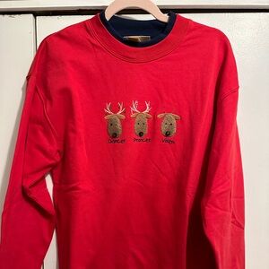 Vintage Christmas reindeer sweatshirt
